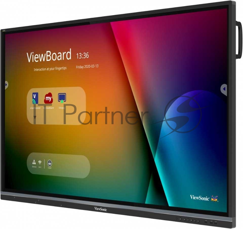 Монитор жидкокристаллический ViewSonic Интерактивный дисплей LCD 64.5 16:9 3840x2160(UHD 4K), 1,07B, 5000:1, TOUCH, 5Y