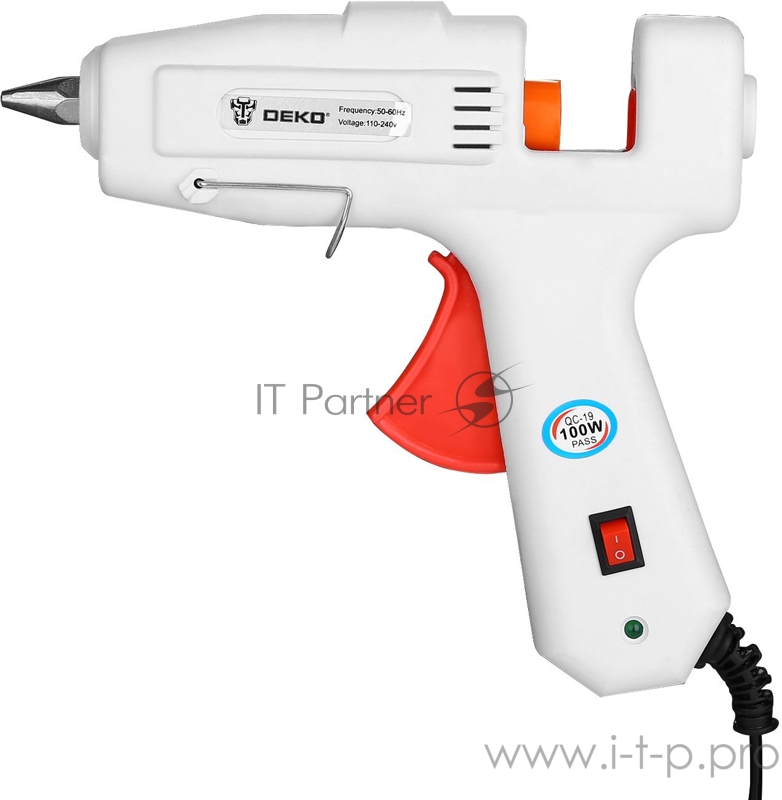 Клеевой пистолет Deko DKGG100 SET4 100Вт стерж.:11мм