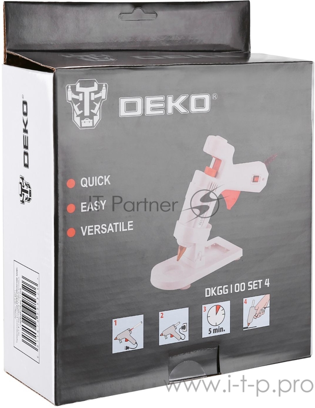 Клеевой пистолет Deko DKGG100 SET4 100Вт стерж.:11мм