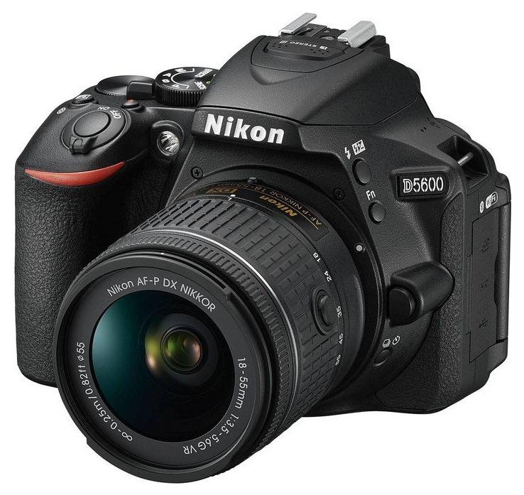 Фотоаппарат Nikon D5600 Black KIT (18-55 P VR 24.1Mp, 3.2 WiFi, GPS)