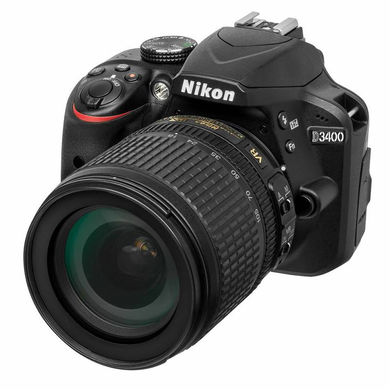 Фотоаппарат Nikon D3400 Black KIT (18-105 VR 24,7Mp, 3 LCD)