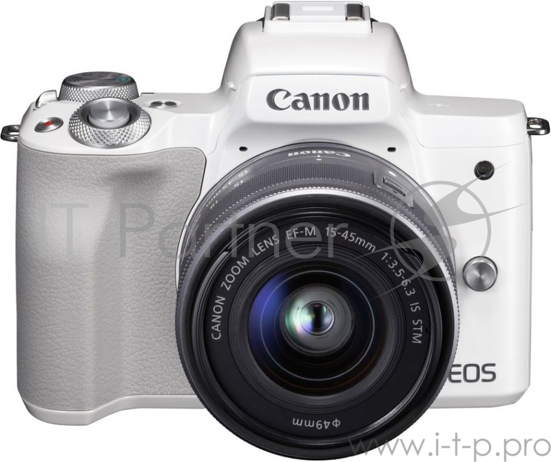 Фотоаппарат Canon EOS M50 белый 24.1Mpix 3 4K WiFi 15-45 IS STM LP-E12