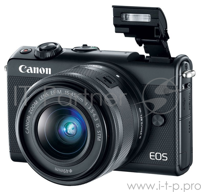 Фотоаппарат Canon EOS M100 черный 18Mpix 3 1080p WiFi 15-45 IS STM LP-E12