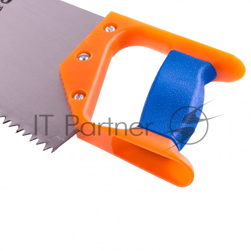 Ножовка по дереву Россия 500 мм, шаг зубьев 6,5 мм, пластиковая рукоятка 23165