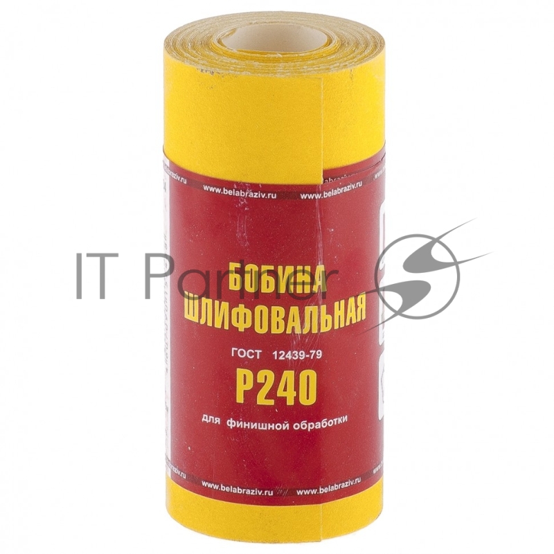 Шкурка Россия на бумажной основе,LP41C,зерн. Р240,мини-рулон 75634