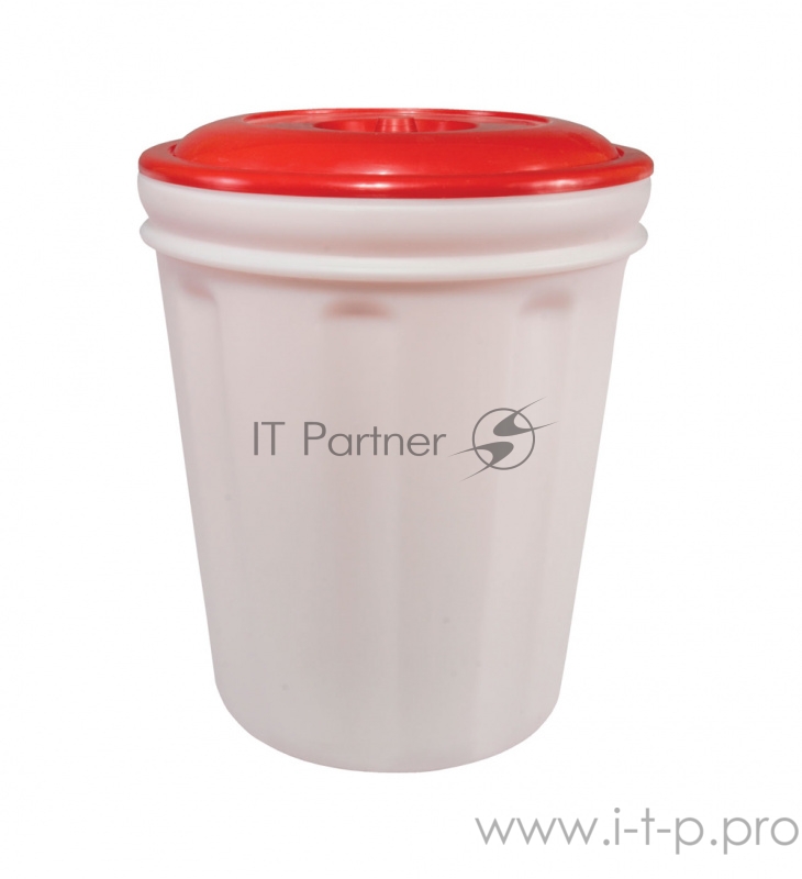 Бак 60л белый/красный (М457)