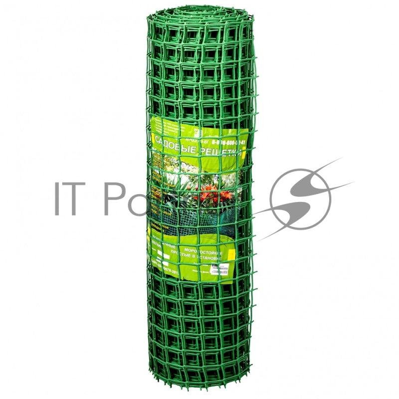 Садовая решётка Россия в рулоне 1x20 м, ячейка 50x50 мм - зелёная //64516