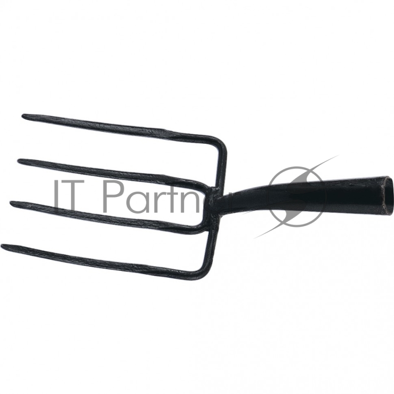 Россия Вилы Огородник 4-х рогие, 175x220 мм, удлиненная тулейка, с черенком (АРТИ) // Россия 63803