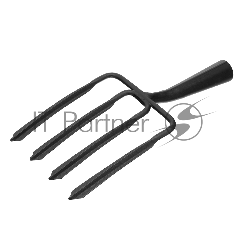 Россия Вилы копальные 4-х рогие, 190x220 мм, широкий зуб, удлиненная тулейка, без черенка (АРТИ) // Россия 63838