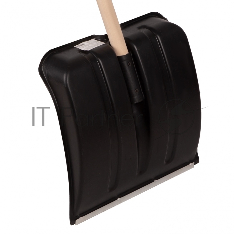 Россия Лопата снеговая 360*380 мм, алюминиевая окантовка, с черенком//Россия 615745