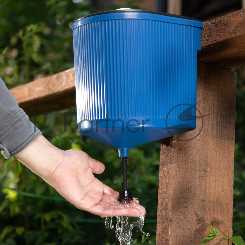 Россия Умывальник пластмассовый,5л с краном и крышкой//67561