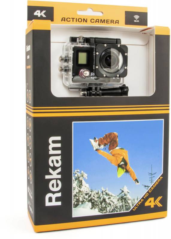 Экшн-камера Rekam 4K A340 1xCMOS 16Mpix черный