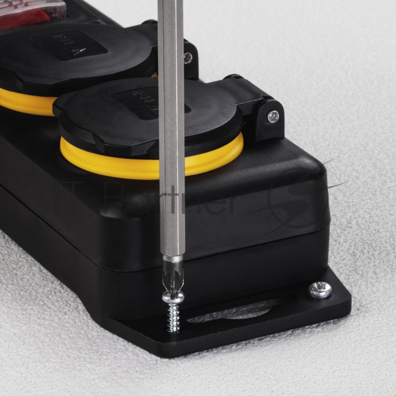 Сетевой удлинитель Hama H-137282 2м (2 розетки) черный (пакет ПЭ)