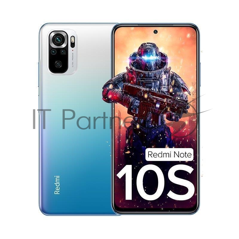 Смартфон Xiaomi Redmi Note 10S K7BN Ocean Blue/6.43/MTG95/6GB/64GB/And11