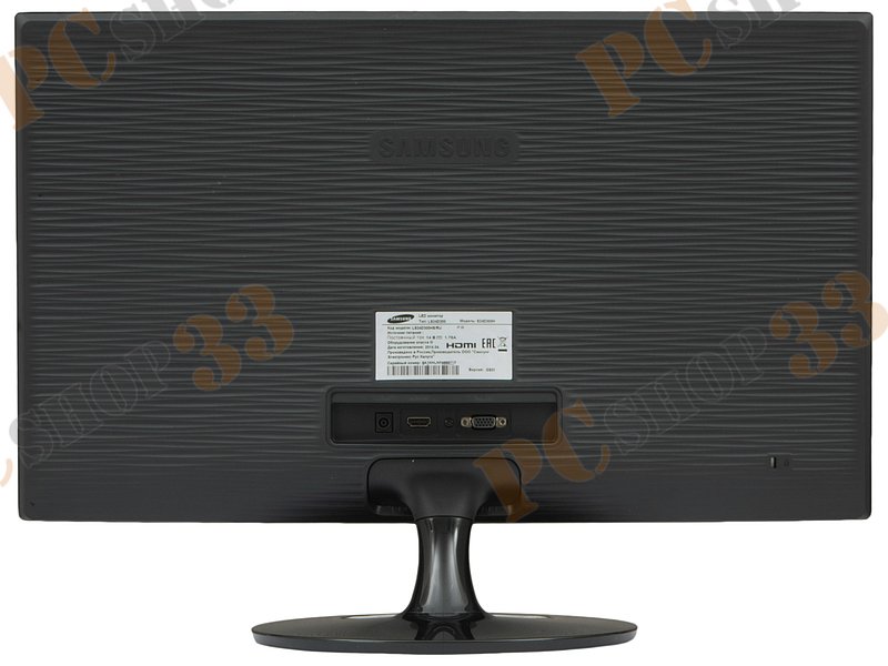 ЖК-монитор 24.0 Samsung S24D300H LS24D300HS 1920x1080, 2мс (GtG), черный (D-Sub, HDMI)