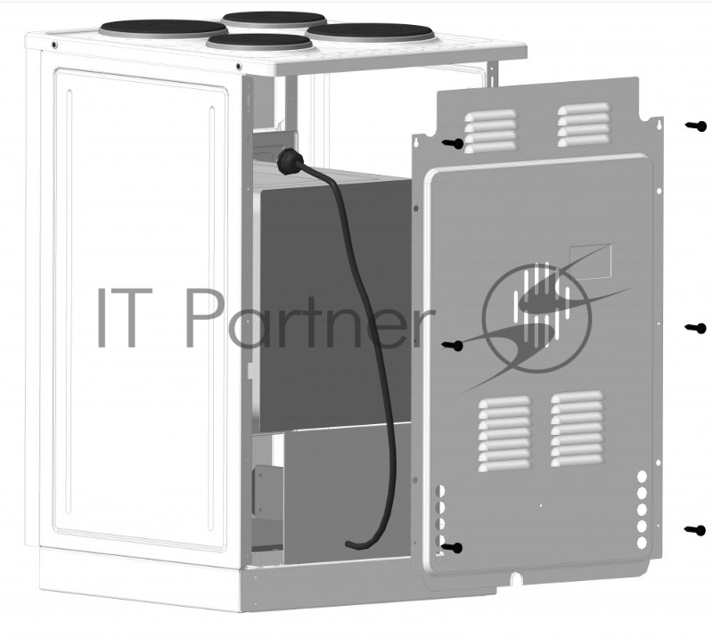 Плита Электрическая Лысьва EF4011MK00 зеленый стеклокерамика (без крышки)