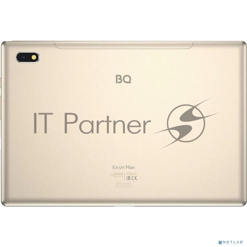 Планшет BQ-1025L Exion Max gold. SPREADTRUM 9863a, 8, 1.4 GHZ, Android 10.0, 3 GB, 32 GB, 2G GSM 850/900/1800/1900, 3G , 4G TDD:B38/40 FDD:B1/3/5/7/8/20, WiFi , Bluetooth , GPS , Глонасс Экран: 10.1 , 1920*1200, IPS, стекло 2,5d Основная камера: 2.0