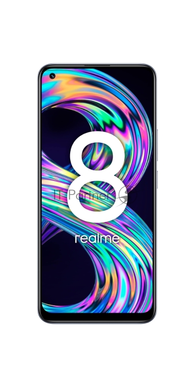 Смартфон REALME RMX3085 (realme 8) 6+128 ГБ СЕРЕБРЯНЫЙ (CYBER SILVER)