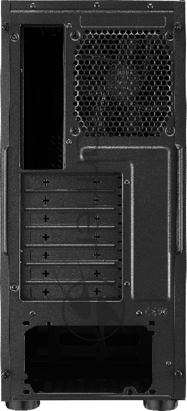 Корпус без блока питания Cooler Master Elite 500 ODD, 2xUSB3.2, 1x120Fan, w/o PSU, Black, w/ ODD, Steel left panel, ATX