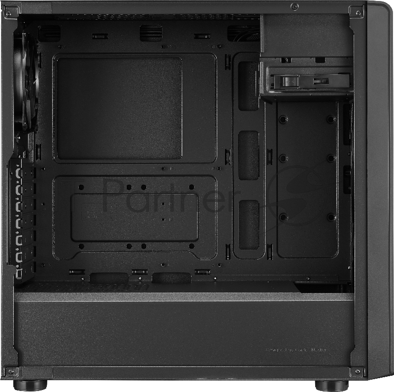 Корпус без блока питания Cooler Master Elite 500 ODD, 2xUSB3.2, 1x120Fan, w/o PSU, Black, w/ ODD, Steel left panel, ATX