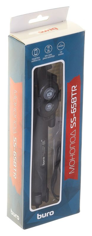 Штатив монопод Buro SS-65BTR-BK ручной черный сталь нержавеющая + пластик (130гр.)