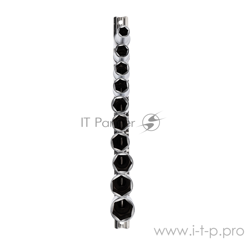 Набор удлиненных торцевых головок REXANT 1/2, шестигранные, CrV, 10 шт., 10-22 мм