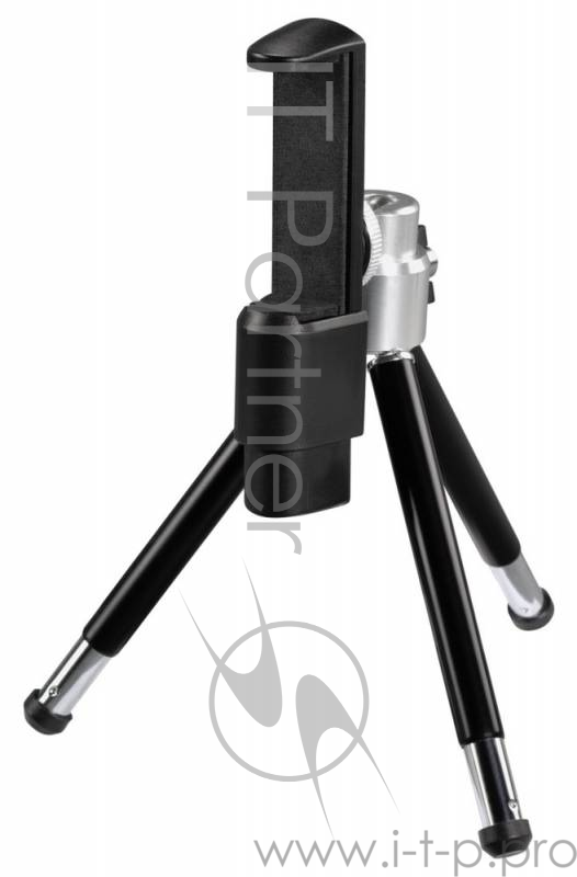 Штатив карманный Hama SmartPhone 4104 настольный черный металл (111гр.)