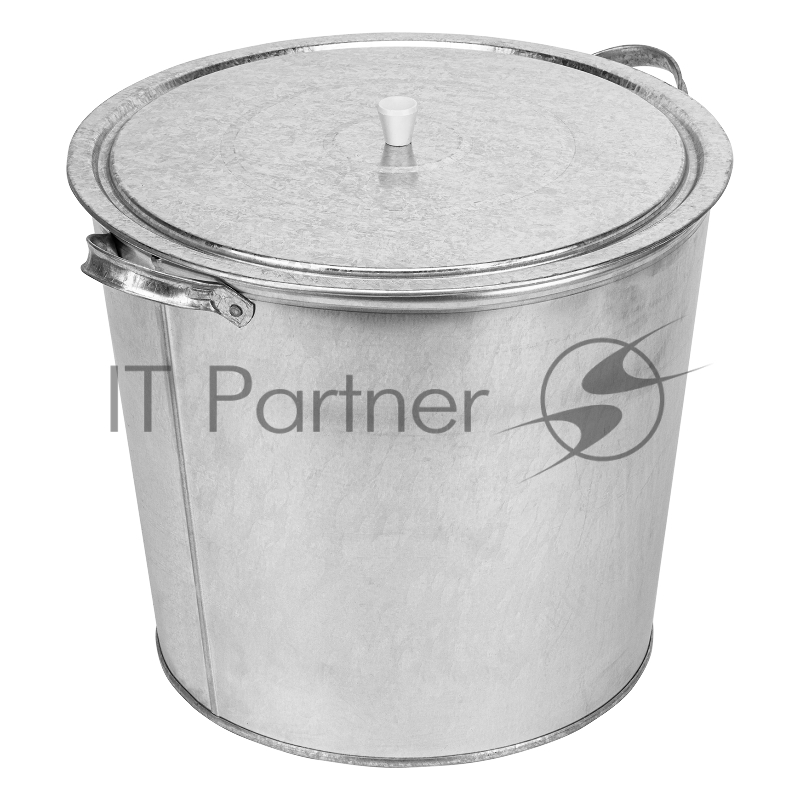 Бак для воды Россия оцинкованный с крышкой 32л,без крана//67549