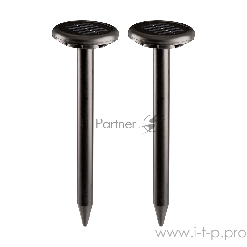 Набор ультразвуковых отпугивателей кротов на солнечной батарее (R30*2 black) REXANT