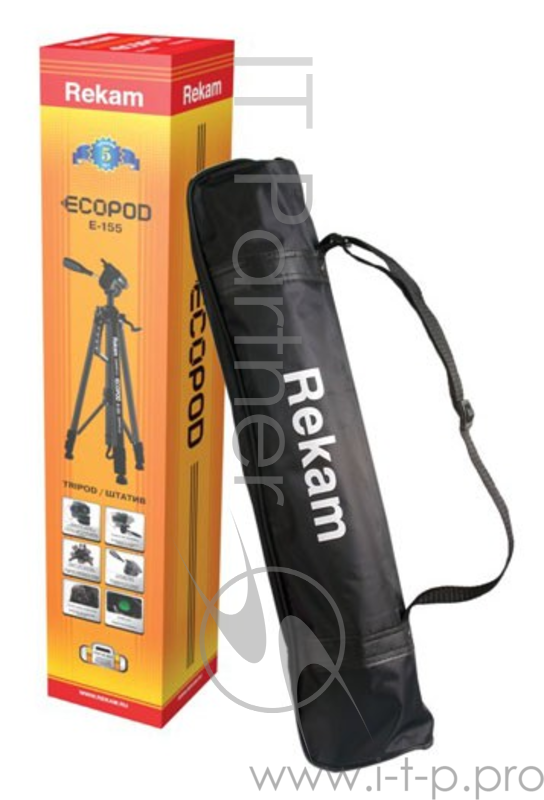 Штатив Rekam Ecopod E-155 напольный черный (1190гр.)