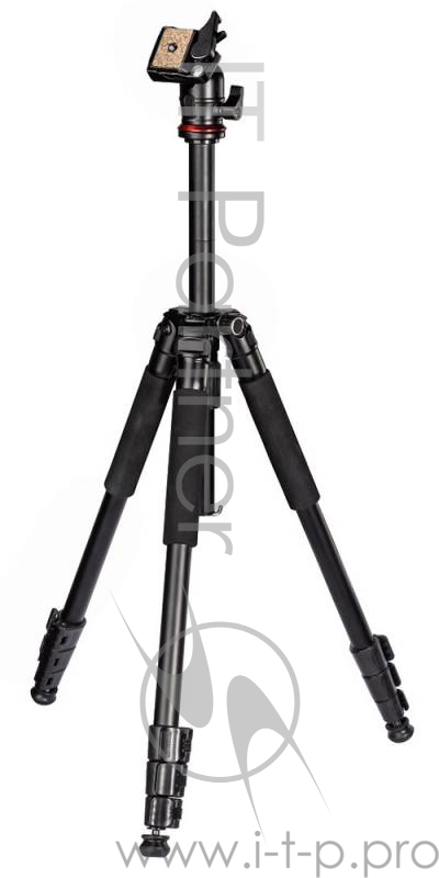 Штатив Hama Traveller 163 Ball напольный черный алюминиевый сплав (1350гр.)