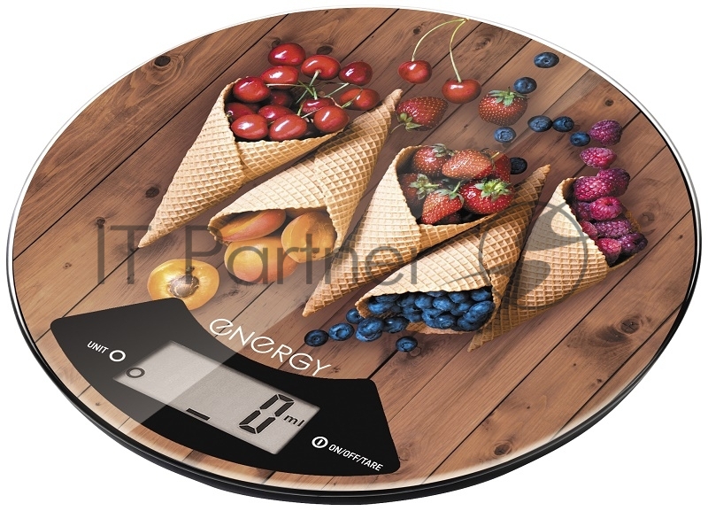 Весы кухонные электронные ENERGY EN-403 (вафли) круглые