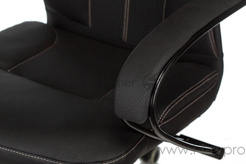 Кресло руководителя Бюрократ CH-608/ECO черный искусственная кожа крестовина пластик