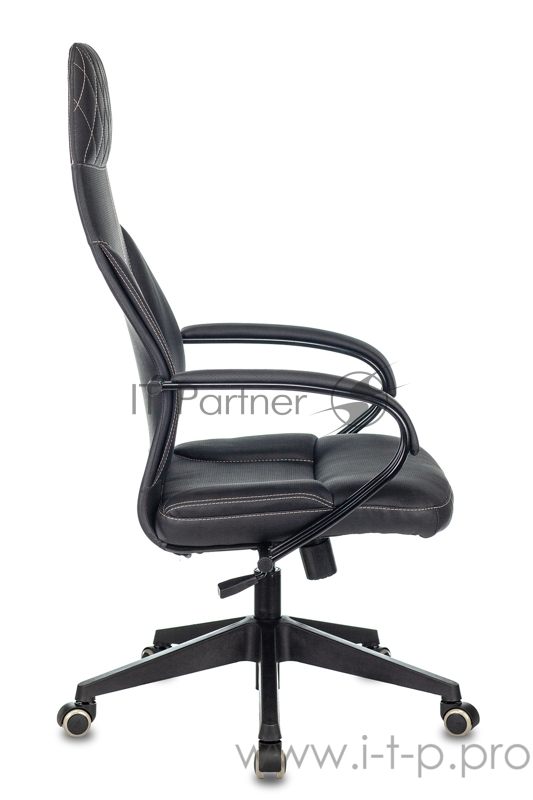Кресло руководителя Бюрократ CH-608/ECO черный искусственная кожа крестовина пластик