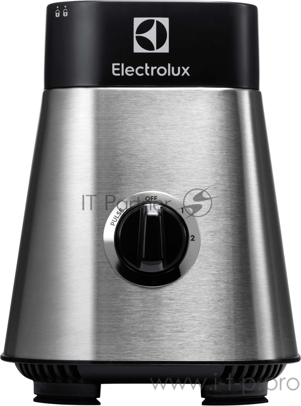Блендер Electrolux ESB2700, настольный, мощность 330 Вт, съемный нож из нерж. стали с 4мя лезвиями, колбы из Tritan 0,6 л. с крышками - 2 шт, цвет нержавеющая сталь/черный