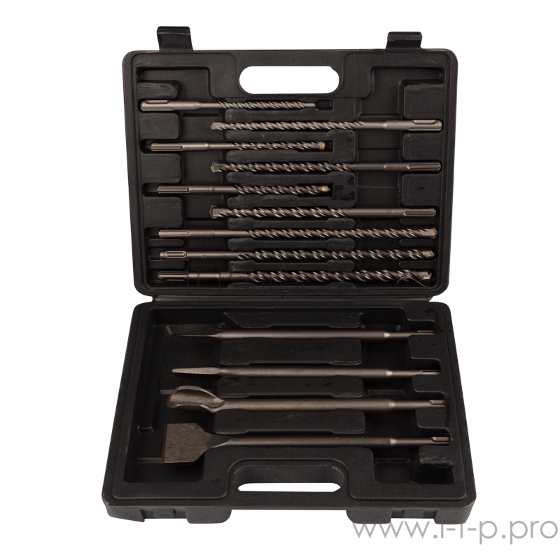 Набор буров и долот KRANZ SDS PLUS, 13 предметов