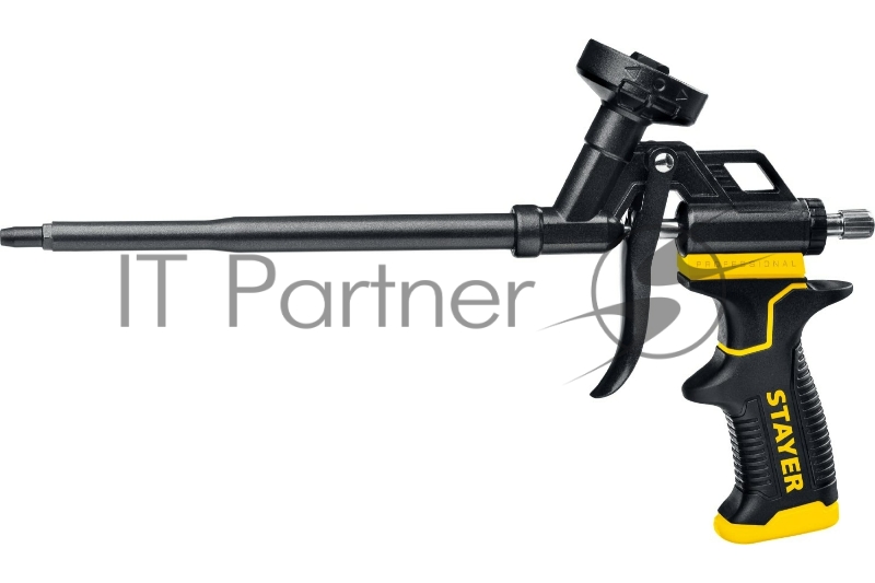 Пистолет для монтажной пены Stayer BLACK PRO метал корпус тефлоновое покрытие 06862_z02