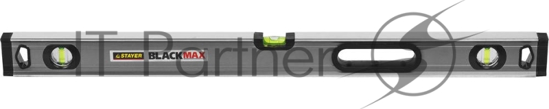 Уровень Stayer EXPERT BlackMax коробчатый усиленный с ручками, утолщенный особопроч профиль, 0,5мм/м, 3 ампулы, 80см 3475-080