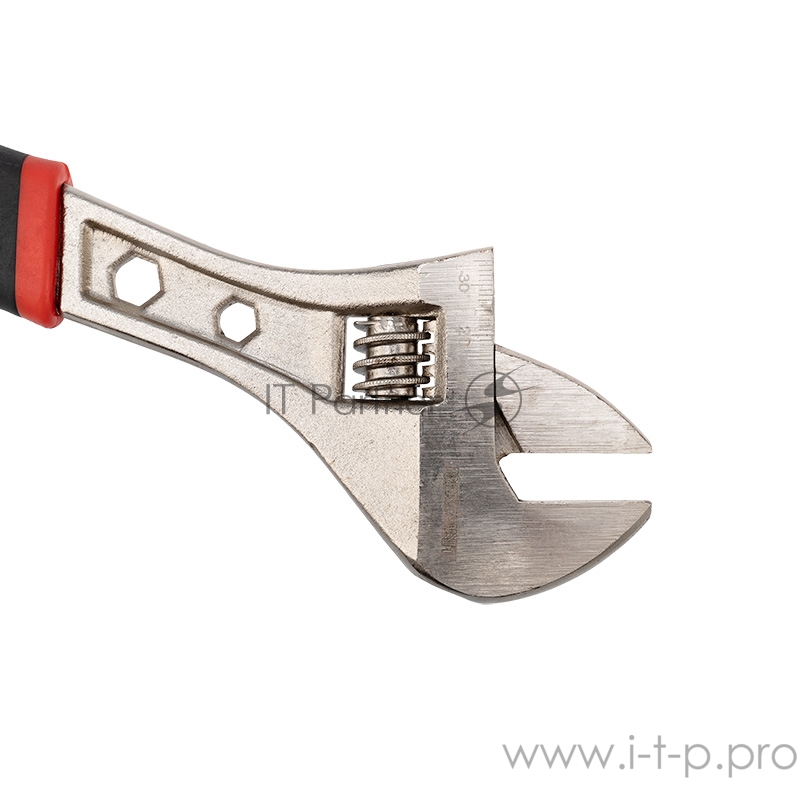 Разводной ключ REXANT 300 мм никелированный, двухкомпонентная рукоятка