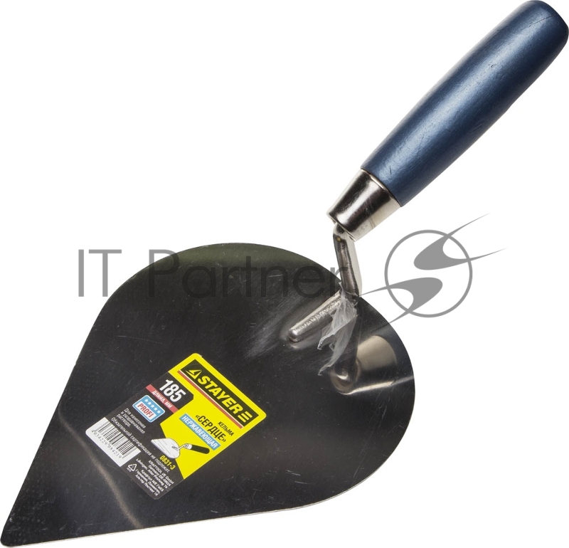 Кельма STAYER ПРОФИ, сердце, нержавеющее полотно, деревянная рукоятка 0831-3