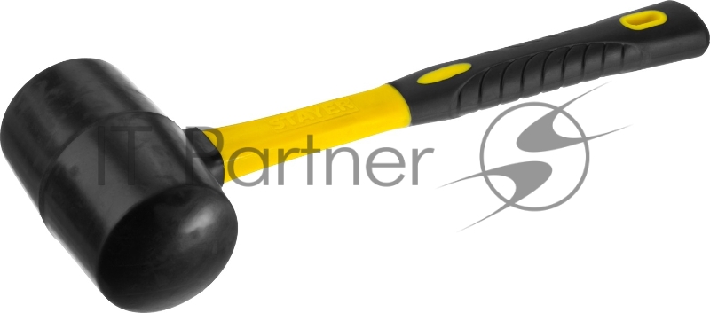 Киянка STAYER PROFESSIONAL резиновая ЧЕРНАЯ, с фиберглассовой ручкой 2054-65 2054-65