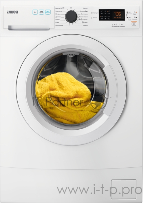 Стиральная машина ZANUSSI ZWSR416W, Фронтальная загрузка, глубина 38 см, 1000 об. в минуту, загрузка 6 кг, белая, технология стирки Eco Valve