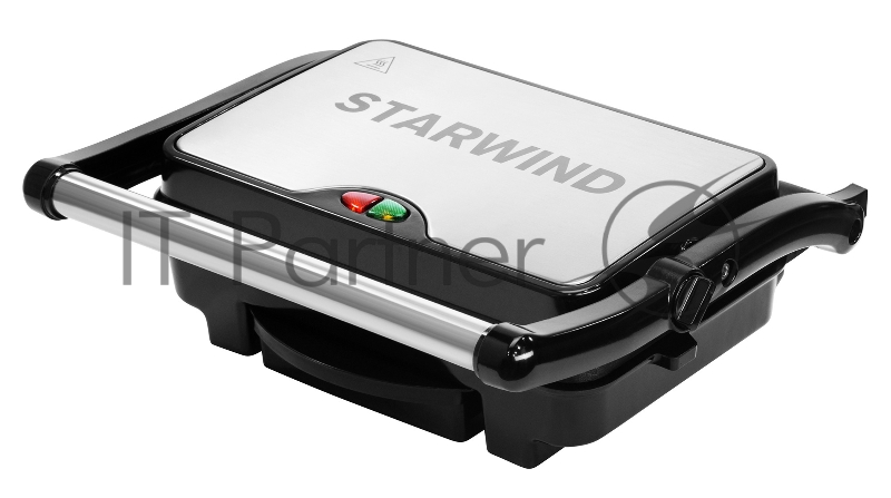 Электрогриль Starwind SSG2040 1500Вт серебристый/черный