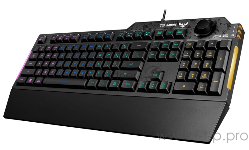 Набор игровая клавиатура и мышь ASUS TUF Gaming Combo K1 & M3 черные (USB, RGB подсветка, Mech-Brane, 7 кнопок, 7000 dpi, 90MP02A0-BCRA00)