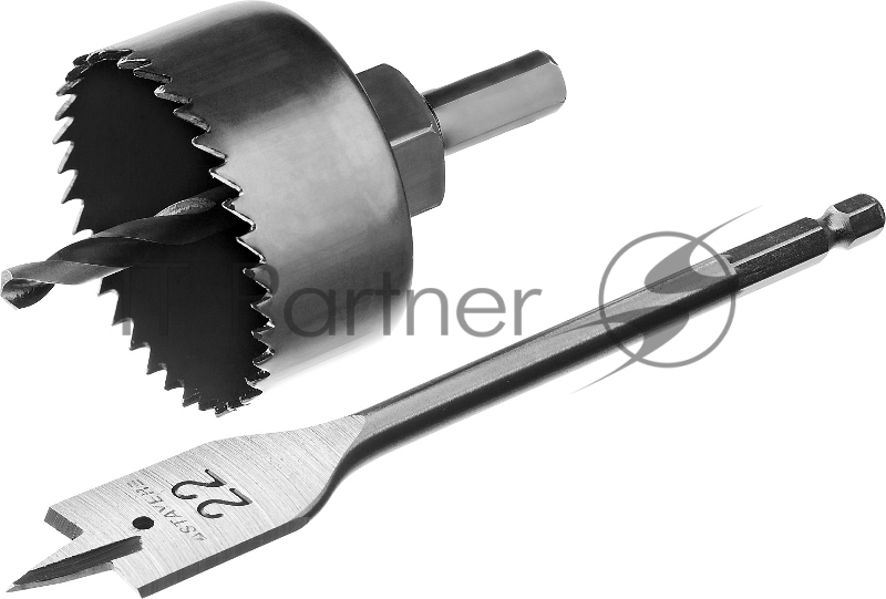 Набор STAYER MASTER Для врезки замков:коронка, перьевое сверло, державка, 54/22мм 29606-H3