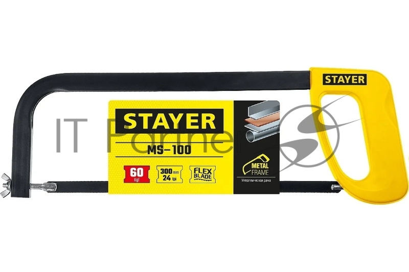 Ножовка Stayer MS-100 по металлу, 60 кгс, 1576_z02