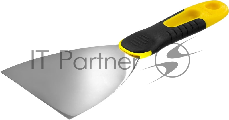 Шпатель STAYER PROFESSIONAL нержавеющее профилированное полотно, 2к ручка, 100 мм 10045-10
