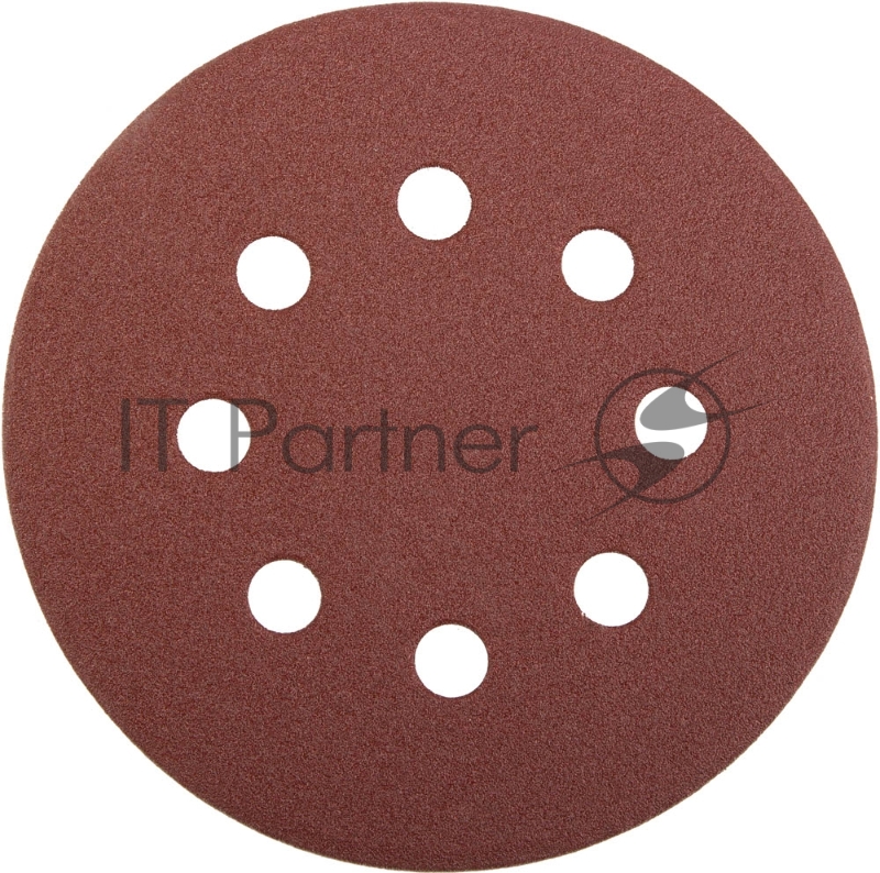 STAYER Круг из абразивной бумаги перфорированный, 125мм/ №80, 5шт 3580-125-080