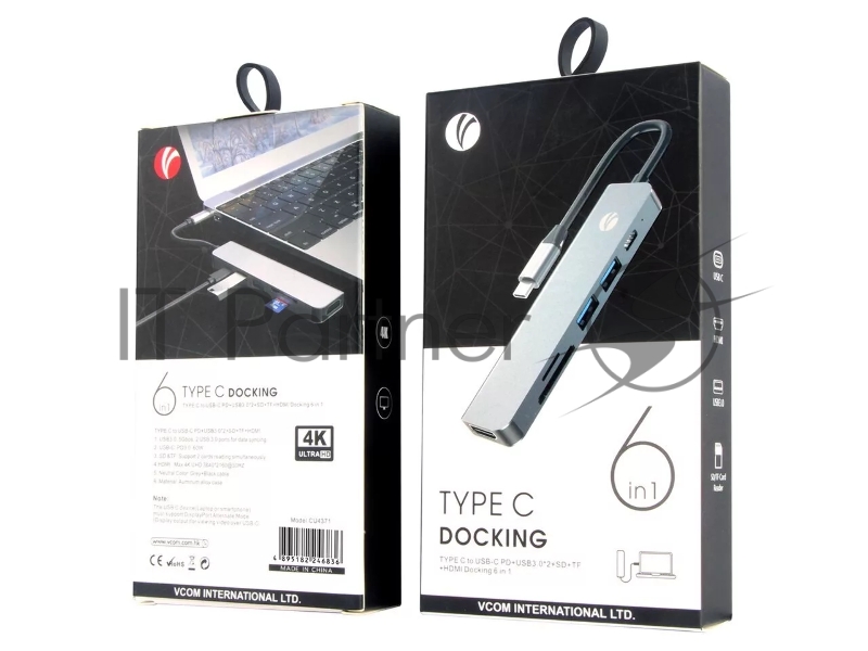 Концентратор USBC TO HDMI VCOM CU4371