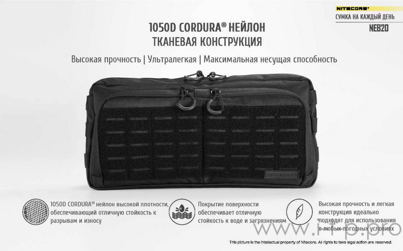 Сумка Nitecore NEB20 6л. черный